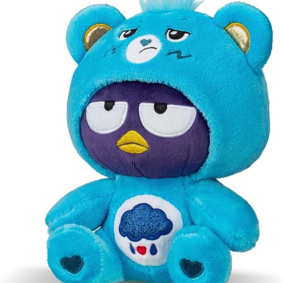 Hello Kitty Care Bears Badtz-Maru Dressed As Grumpy Bear 9" Plush NWT - Picture 4 of 6
